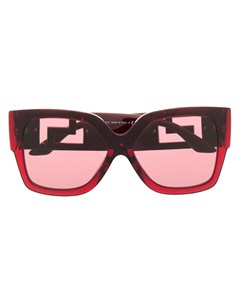 Солнцезащитные очки в массивной оправе с декором Greca Versace eyewear