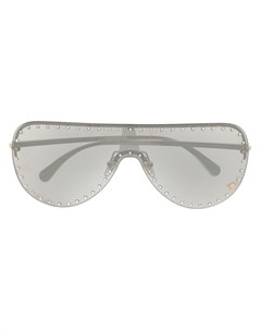 Солнцезащитные очки маска VE2230B с заклепками Versace eyewear