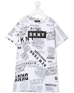Платье футболка с графичным принтом Dkny kids
