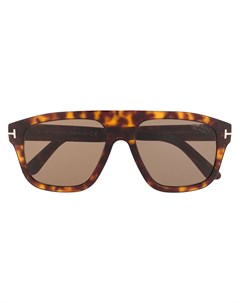 Солнцезащитные очки авиаторы черепаховой расцветки Tom ford eyewear