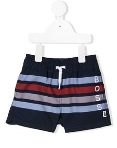 Плавки шорты в полоску с логотипом Boss kidswear