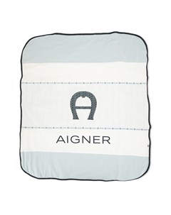 Одеяло в стиле колор блок с логотипом Aigner kids