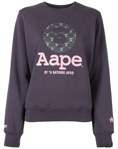 Толстовка с логотипом и пайетками Aape by *a bathing ape®
