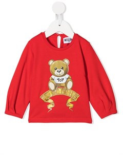 Топ Teddy Bear с длинными рукавами и логотипом Moschino kids