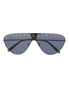 Солнцезащитные очки со стразами и логотипом Stella mccartney eyewear