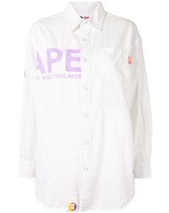 Рубашка на пуговицах с логотипом Aape by *a bathing ape®