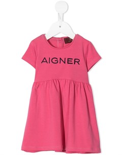 Платье футболка с логотипом Aigner kids