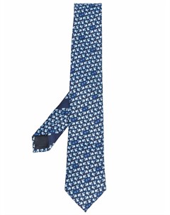 Шелковый галстук с узором Ermenegildo zegna
