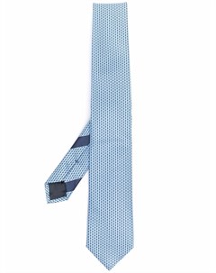 Шелковый галстук с геометричным принтом Ermenegildo zegna