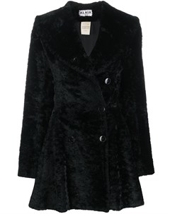 Фактурное пальто с оборками Alaïa pre-owned