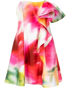 Платье с абстрактным принтом Marchesa notte