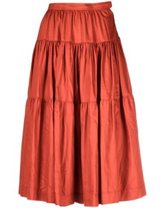 Расклешенная юбка со сборками Yves saint laurent pre-owned