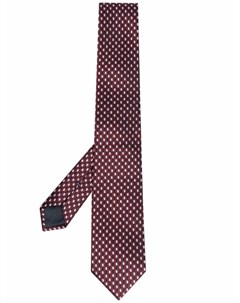 Шелковый галстук Fantasia с узором Ermenegildo zegna