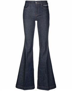 Расклешенные джинсы с логотипом Stella mccartney