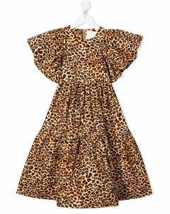 Платье с оборками и леопардовым принтом Caroline bosmans