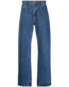 Прямые джинсы с эффектом потертости Perks and mini