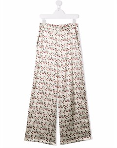 Шелковые брюки с цветочным принтом Paade mode