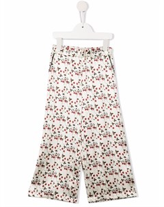 Атласные брюки с цветочным принтом Paade mode