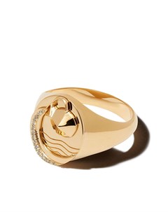Перстень Aquarius из желтого золота Foundrae