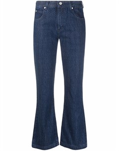Укороченные джинсы с узором шеврон Red valentino