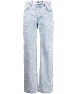Прямые джинсы из вареного денима Alexander wang