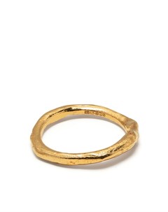 Фактурное кольцо из позолоченного серебра Alighieri