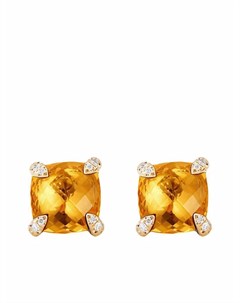 Серьги Chatelaine из желтого золота с бриллиантами и цитринами David yurman