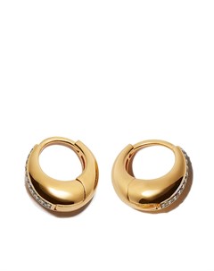 Маленькие серьги кольца из желтого золота Otiumberg