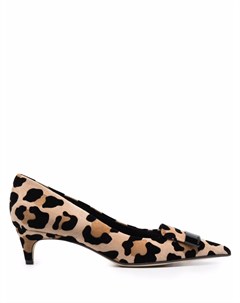 Туфли с леопардовым принтом Sergio rossi