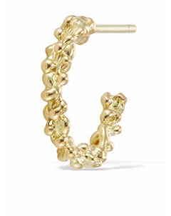 Серьга кольцо Seaweed Caviar из желтого золота Clio saskia