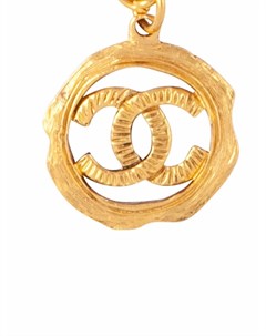 Позолоченное колье 1980 х годов с логотипом CC Chanel pre-owned