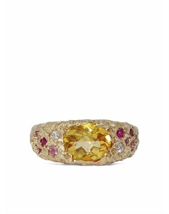 Кольцо Bon Bon из желтого золота с цитрином Susannah king