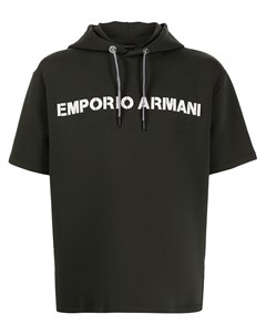 Худи с короткими рукавами и логотипом Emporio armani