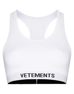 Бюстгальтер с логотипом Vetements