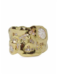 Кольцо Vita из желтого золота с камнями и бриллиантами Susannah king