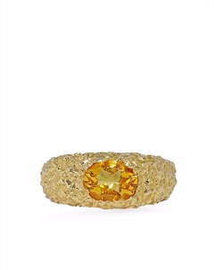 Перстень Sleek из желтого золота с цитрином Susannah king