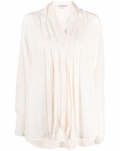 Шелковая блузка с оборками Victoria beckham