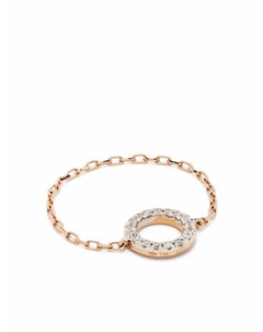 Цепочное кольцо Circle из розового золота с бриллиантами Djula
