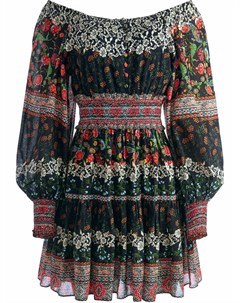 Платье мини Clementina с открытыми плечами Alice + olivia