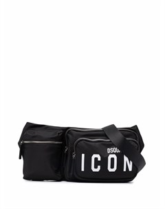 Поясная сумка с карманами и принтом Icon Dsquared2