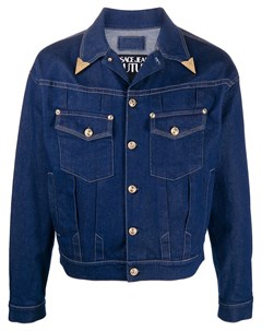 Джинсовая куртка с металлическим декором Versace jeans couture