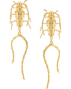 Серьги подвески в форме жука Natia x lako