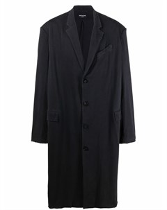 Пальто строгого кроя с эффектом потертости Balenciaga