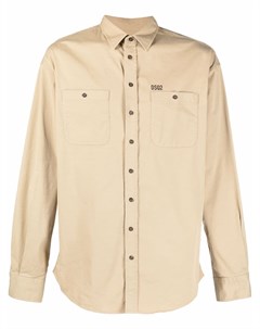 Рубашка с нагрудными карманами и логотипом Dsquared2
