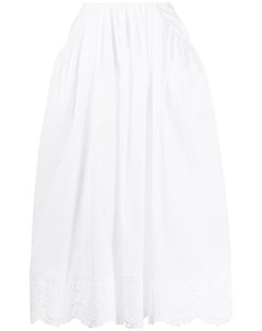 Расклешенная юбка с английской вышивкой Simone rocha