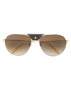 Классические солнцезащитные очки авиаторы Cartier eyewear