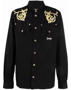 Рубашка с длинными рукавами и узором Versace jeans couture