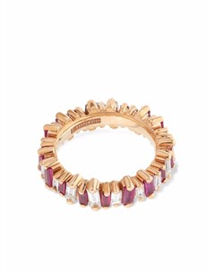 Кольцо Fireworks из розового золота с бриллиантами и рубинами Suzanne kalan