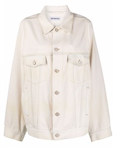 Джинсовая куртка с объемными рукавами Balenciaga