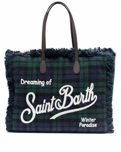 Клетчатая сумка на плечо с логотипом Mc2 saint barth